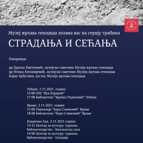 Образовни програми Музеја жртава геноцида у Лебану, Врању, Владичином Хану и Сурдулици